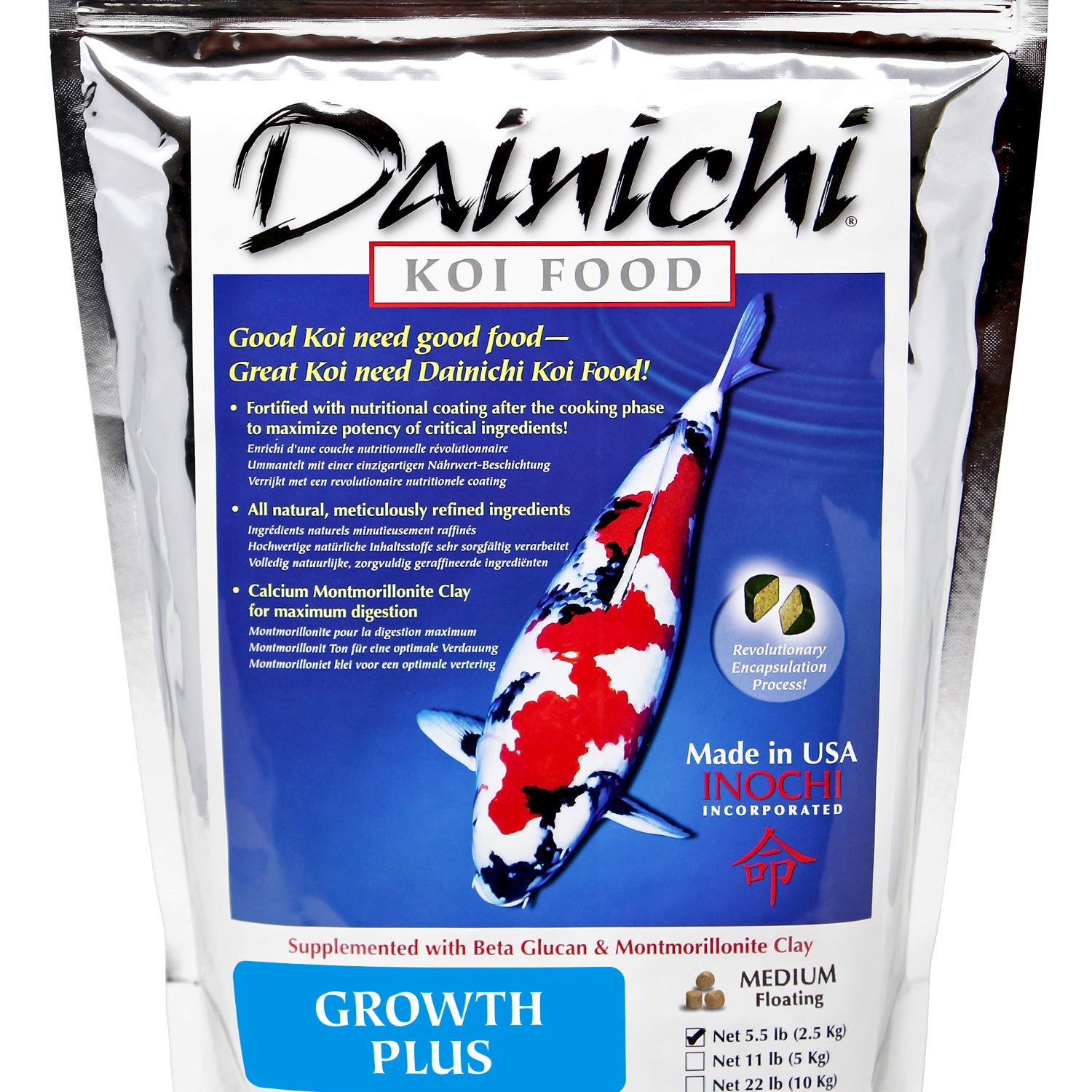 Koi Food – Dainichi Growth Plus – Floating Pellet