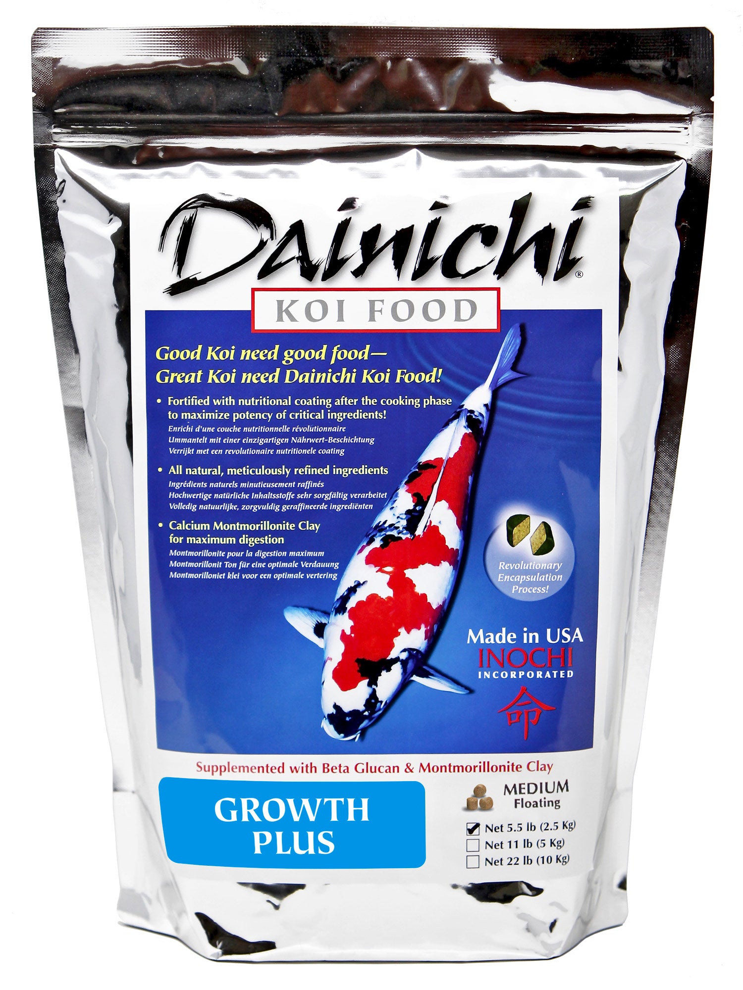 Koi Food – Dainichi Growth Plus – Floating Pellet