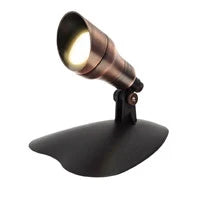 1-Watt LED Puck Light (Bronze or Brass, Optional 6-Watt Transformer)