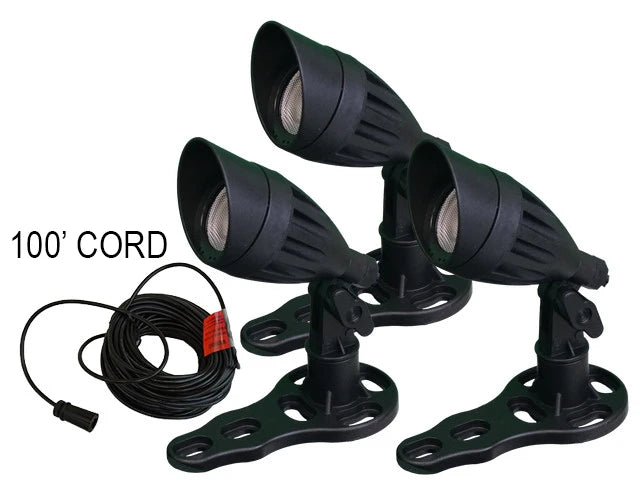 3-Watt or 9-Watt Color-Changing Black Fountain Light Kit