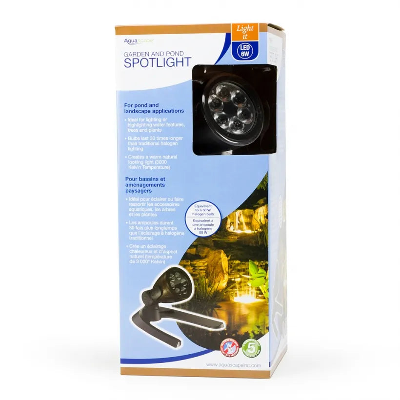 Aquascape watt Spotlight and kit w 6 lights