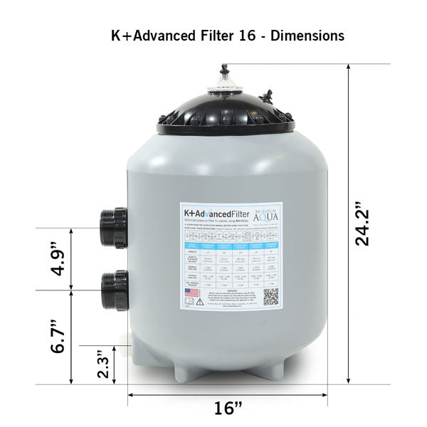 Evolution Aqua K+ Advanced Pressure Filter 16