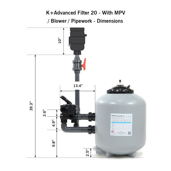 Evolution Aqua K+ Advanced Pressure Filter 20