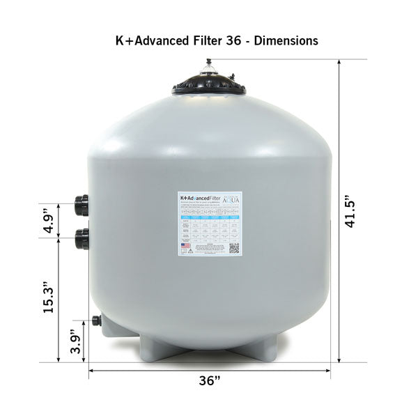 Evolution Aqua K+ Advanced Pressure Filter 36