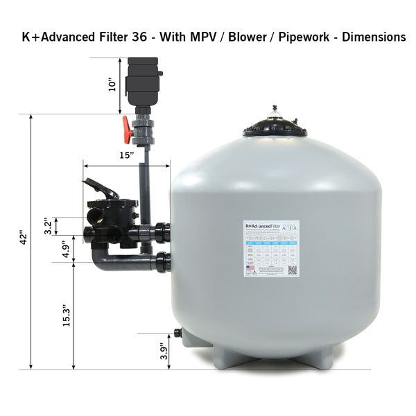 Evolution Aqua K+ Advanced Pressure Filter 36