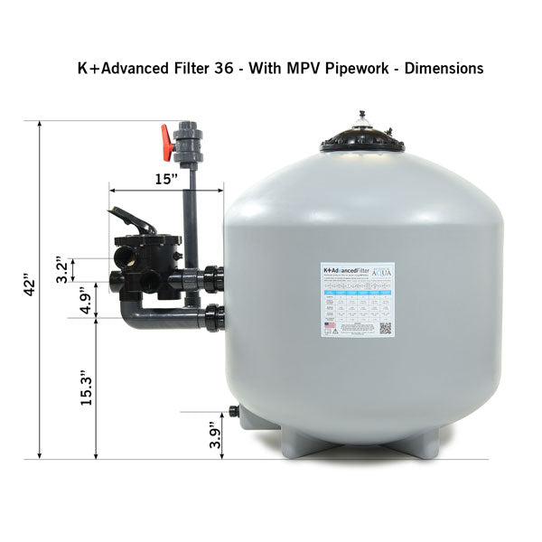 Evolution Aqua K+ Advanced Pressure Filter 36