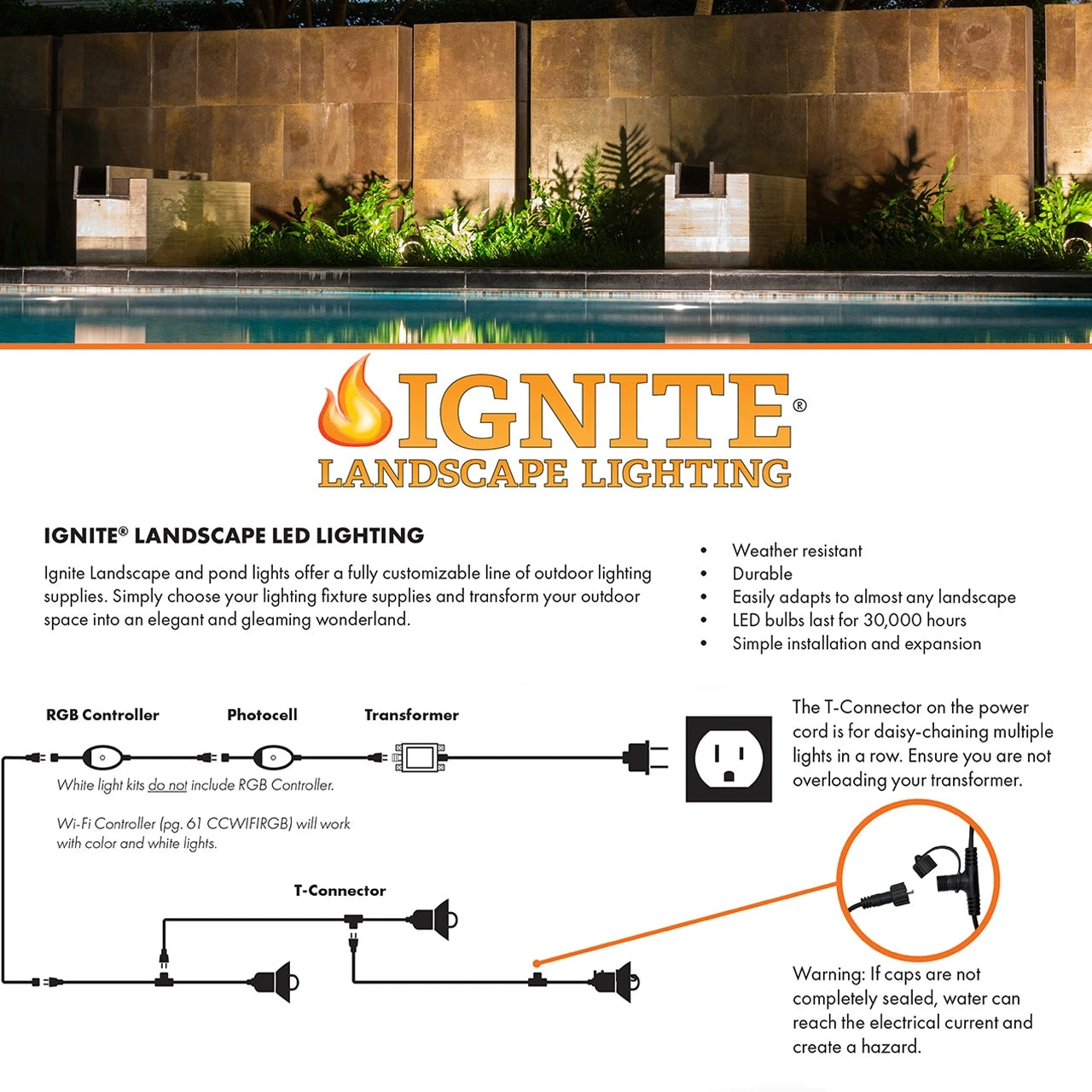 1-Watt LED Puck Light (Bronze or Brass, Optional 6-Watt Transformer)