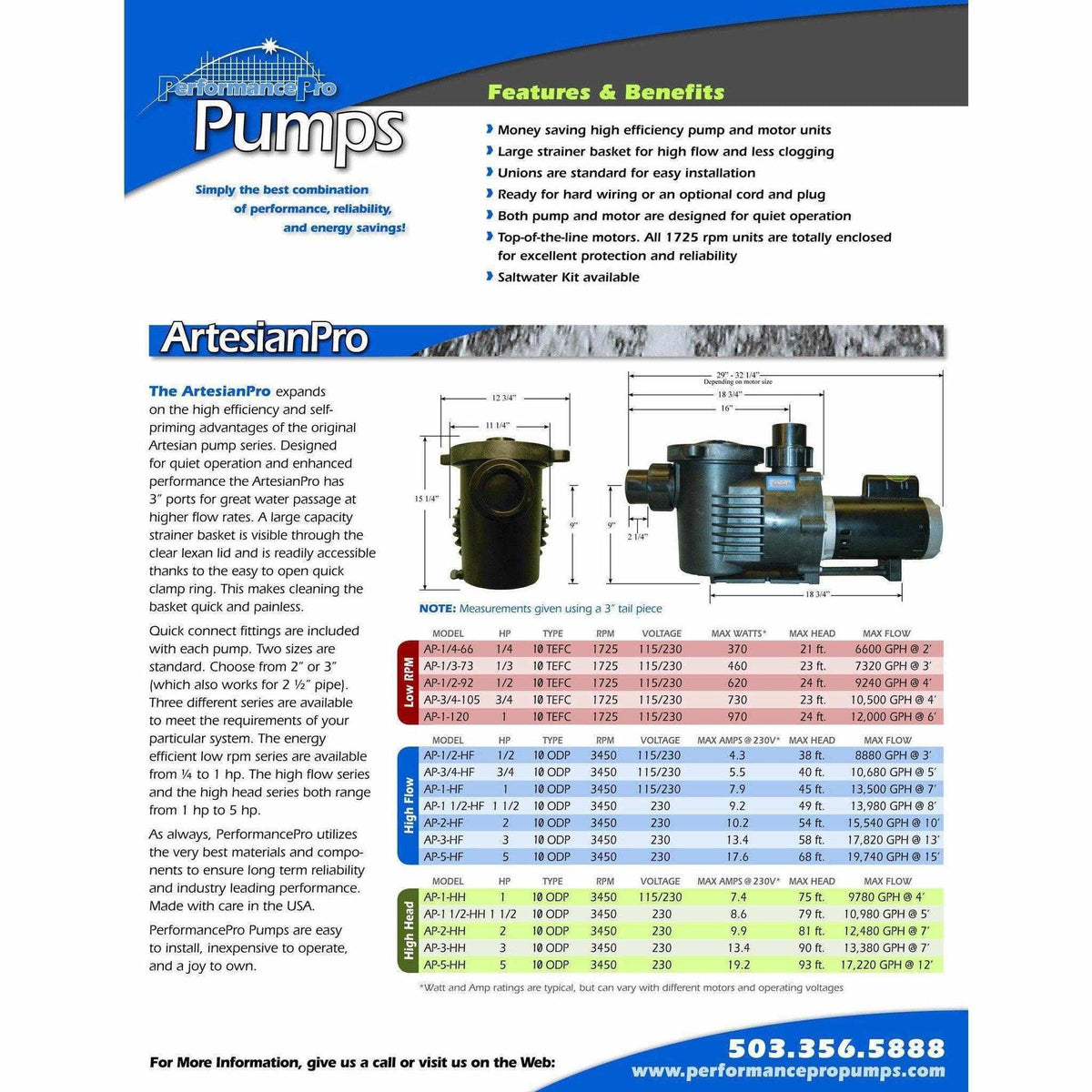 ArtesianPro High Flow Pumps
